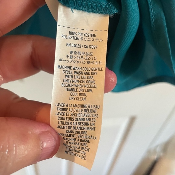 Old Navy XL scope necked blouse. Lagoon blue color - Picture 9 of 10